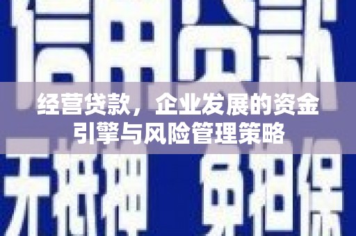 会理经营贷款，企业发展的资金引擎与风险管理策略