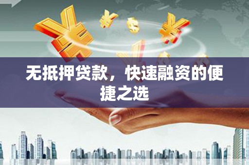 会理无抵押贷款，快速融资的便捷之选