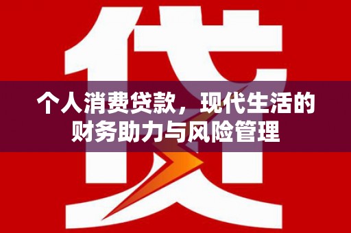 会理个人消费贷款，现代生活的财务助力与风险管理