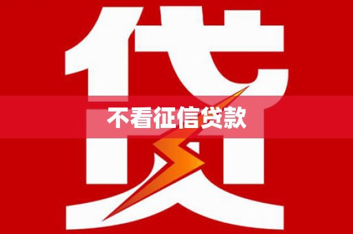 会理不看征信贷款