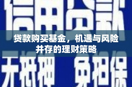 会理贷款购买基金，机遇与风险并存的理财策略
