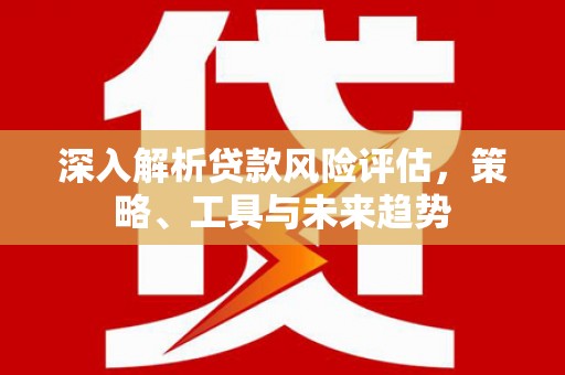 会理深入解析贷款风险评估，策略、工具与未来趋势
