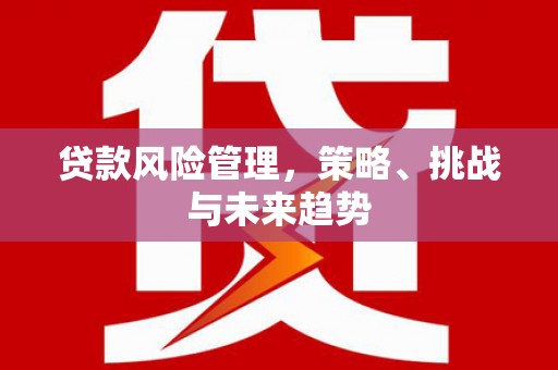 会理贷款风险管理，策略、挑战与未来趋势