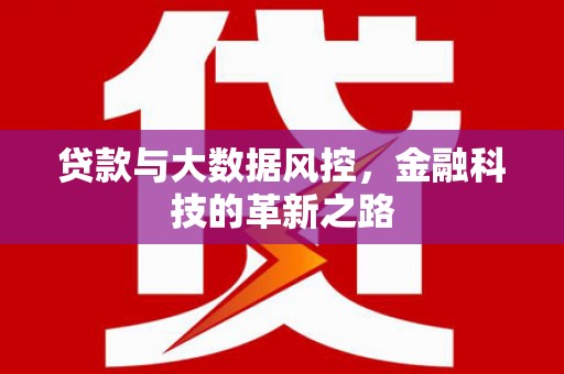 会理贷款与大数据风控，金融科技的革新之路
