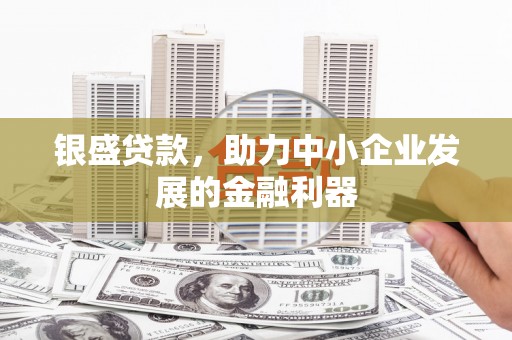 会理银盛贷款，助力中小企业发展的金融利器