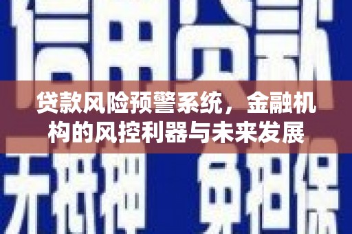会理贷款风险预警系统，金融机构的风控利器与未来发展