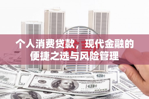 会理个人消费贷款，现代金融的便捷之选与风险管理