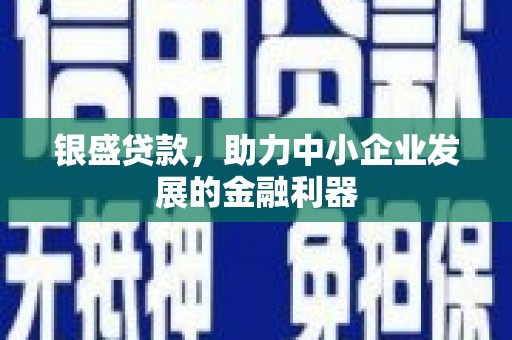 会理银盛贷款，助力中小企业发展的金融利器