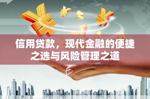 会理信用贷款，现代金融的便捷之选与风险管理之道