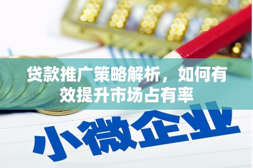 会理贷款推广策略解析，如何有效提升市场占有率