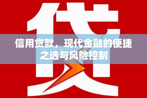 会理信用贷款，现代金融的便捷之选与风险控制