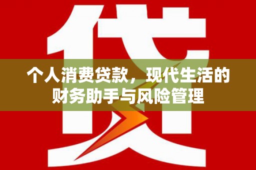 会理个人消费贷款，现代生活的财务助手与风险管理