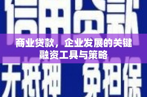 会理商业贷款，企业发展的关键融资工具与策略