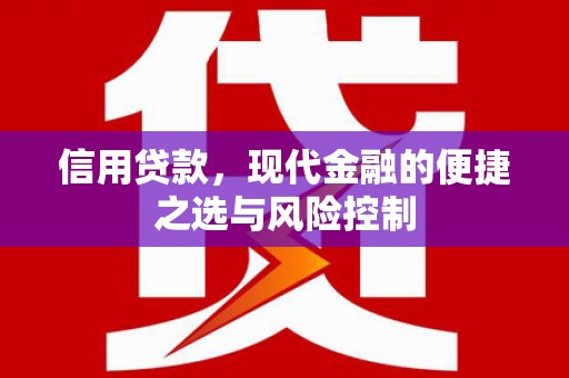 会理信用贷款，现代金融的便捷之选与风险控制