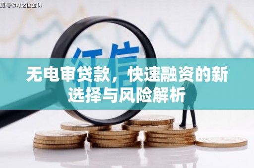 会理无电审贷款，快速融资的新选择与风险解析