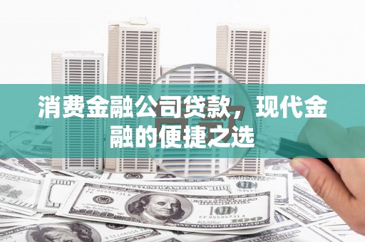 会理消费金融公司贷款，现代金融的便捷之选
