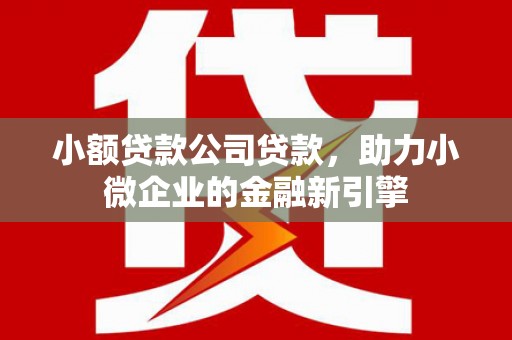 会理小额贷款公司贷款，助力小微企业的金融新引擎