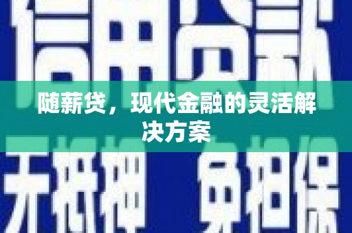 会理随薪贷，现代金融的灵活解决方案