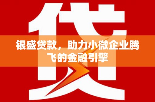 会理银盛贷款，助力小微企业腾飞的金融引擎