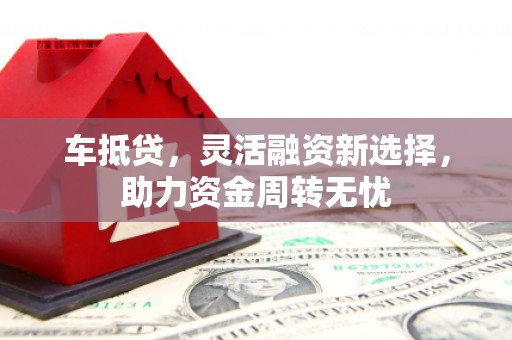 会理车抵贷，灵活融资新选择，助力资金周转无忧