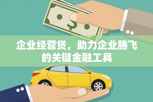会理企业经营贷，助力企业腾飞的关键金融工具