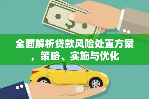 会理全面解析贷款风险处置方案，策略、实施与优化