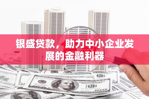 会理银盛贷款，助力中小企业发展的金融利器