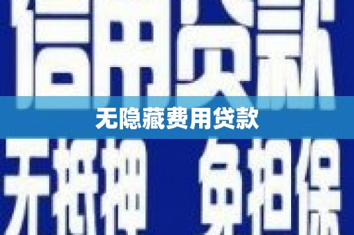 会理无隐藏费用贷款