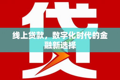 会理线上贷款，数字化时代的金融新选择
