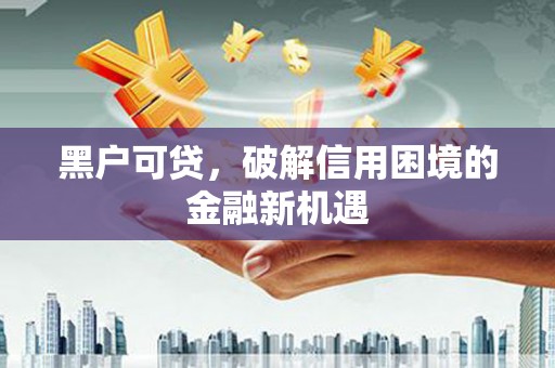 会理黑户可贷，破解信用困境的金融新机遇