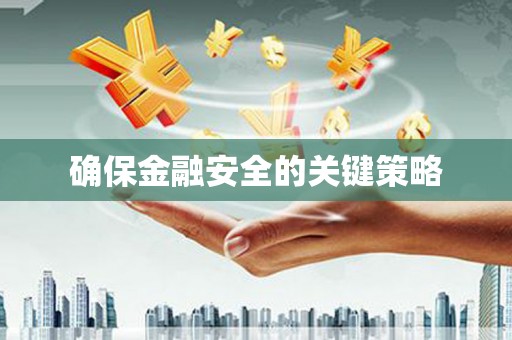 会理确保金融安全的关键策略